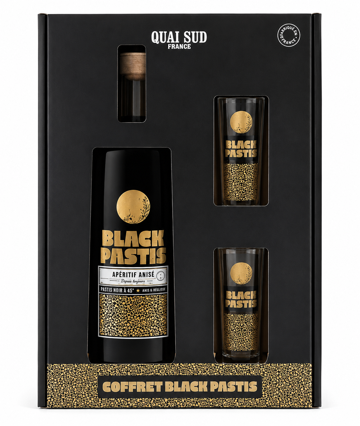 BLACK PASTIS ANISE COF.2V 45% 70CL